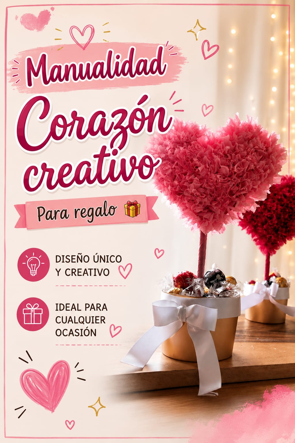 Banner de Corazón creativo 